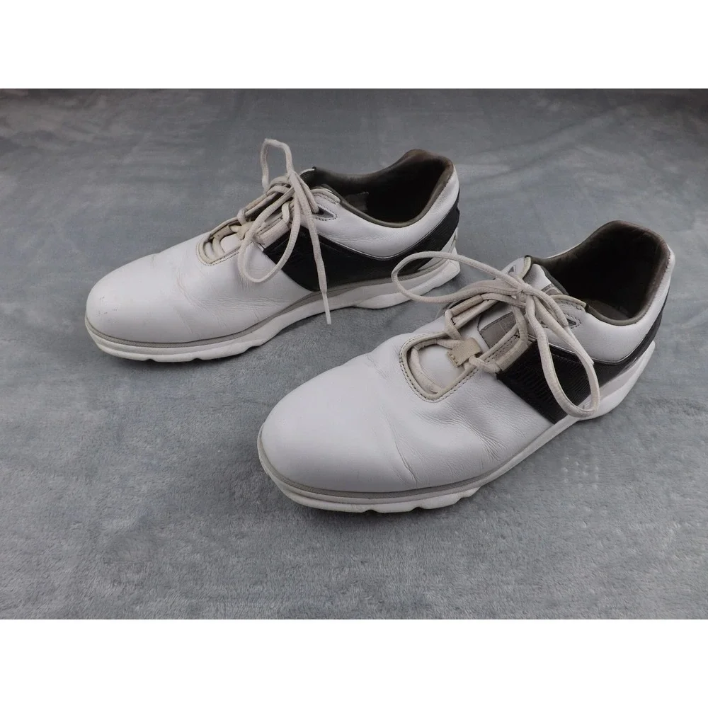 Footjoy Pro SL FTF Golf Shoes Men's‎ Size 10.5 White/Black